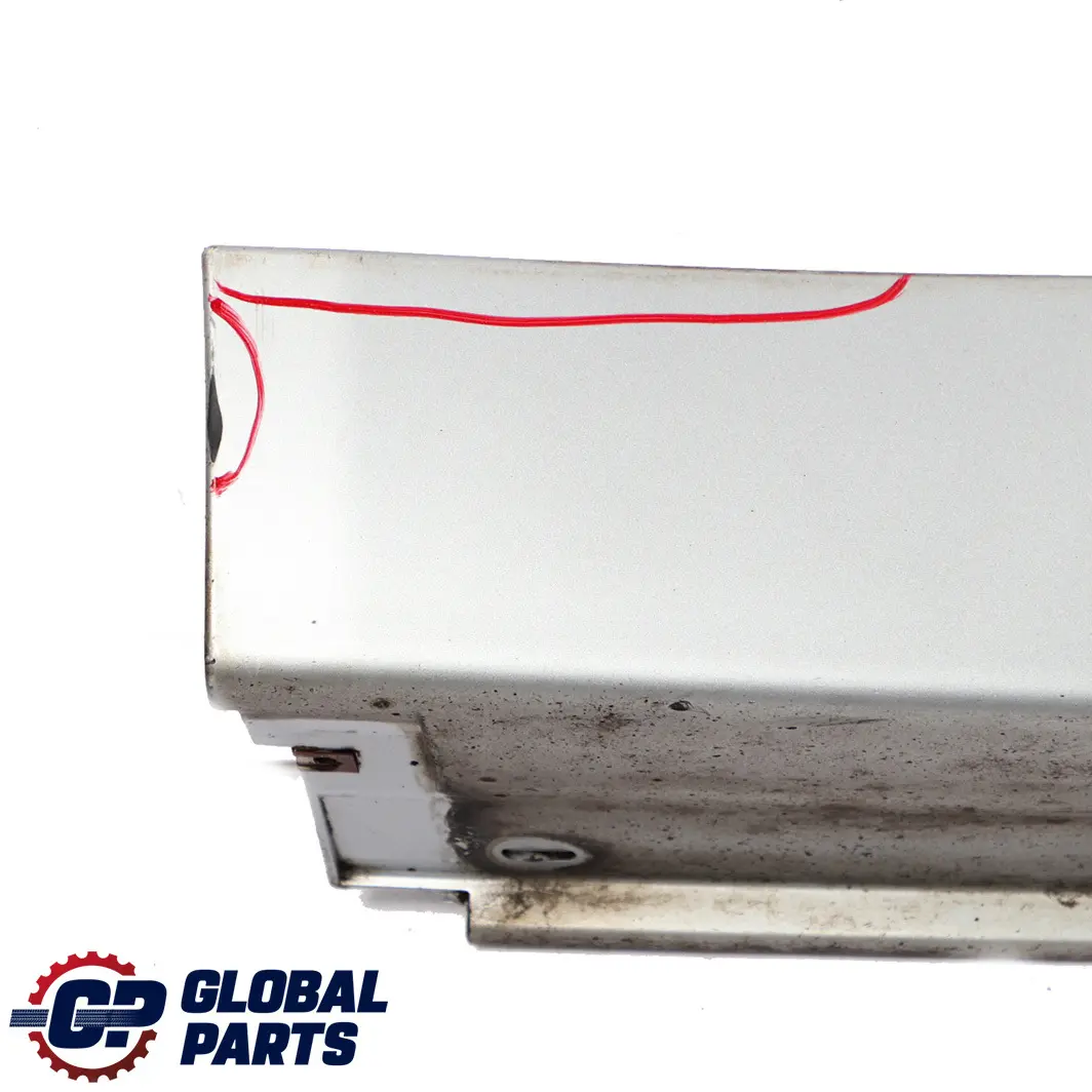 Door Sill Side Cover Skirt Left N/S Titansilber Silver - 354 to BMW 5 E60 E61 with Part number 0150277 BMW 5 E60 E61 Door Sill Side Cover Skirt Left N/S Titansilber Silver - 354 - SKU P0150277-TS - Part number 0150277