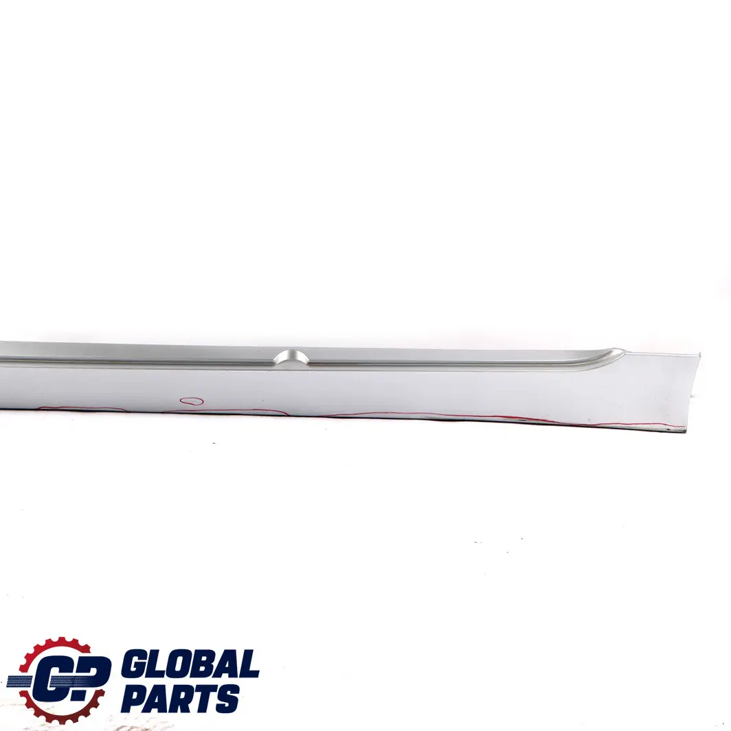 Door Sill Side Cover Skirt Left N/S Titansilber Silver - 354 to BMW 5 E60 E61 with Part number 0150277 BMW 5 E60 E61 Door Sill Side Cover Skirt Left N/S Titansilber Silver - 354 - SKU P0150277-TS - Part number 0150277