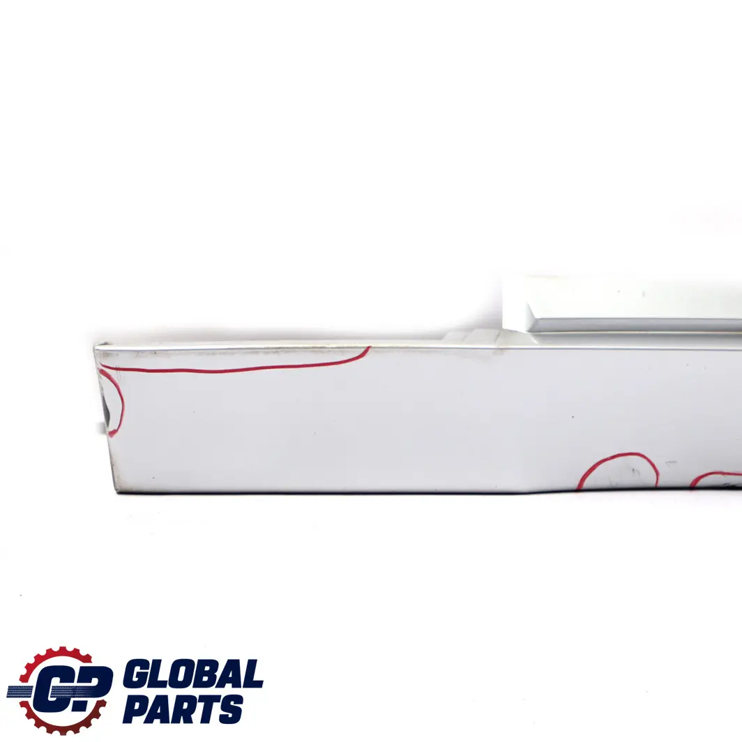 BMW 5 E60 E61 Door Sill Side Cover Skirt Left N/S Titansilber Silver - 354 - SKU P0150277-TS - Part number 0150277