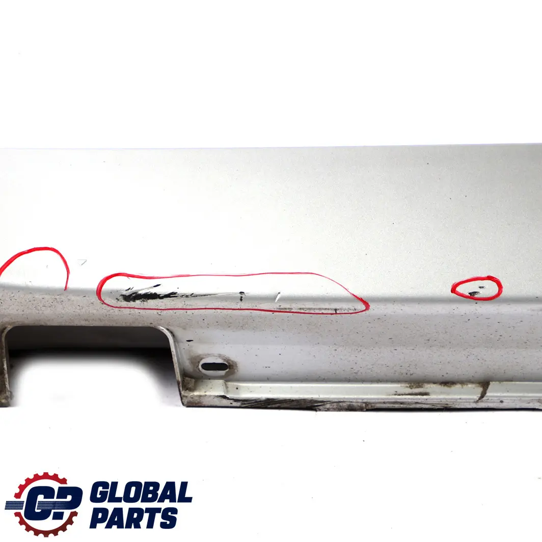 Door Sill Side Cover Skirt Left N/S Titansilber Silver - 354 to BMW 5 E60 E61 with Part number 0150277 BMW 5 E60 E61 Door Sill Side Cover Skirt Left N/S Titansilber Silver - 354 - SKU P0150277-TS - Part number 0150277