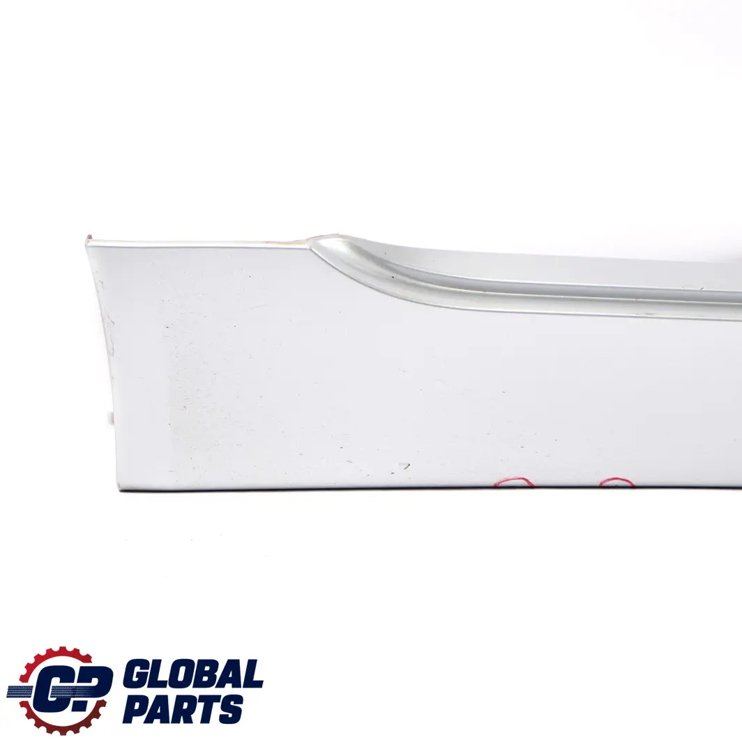 Door Sill Side Cover Skirt Right O/S Titansilber Silver 354 to BMW 5 E60 E61 with Part number 0150278 BMW 5 E60 E61 Door Sill Side Cover Skirt Right O/S Titansilber Silver 354 - SKU P0150278-TS3 - Part number 0150278