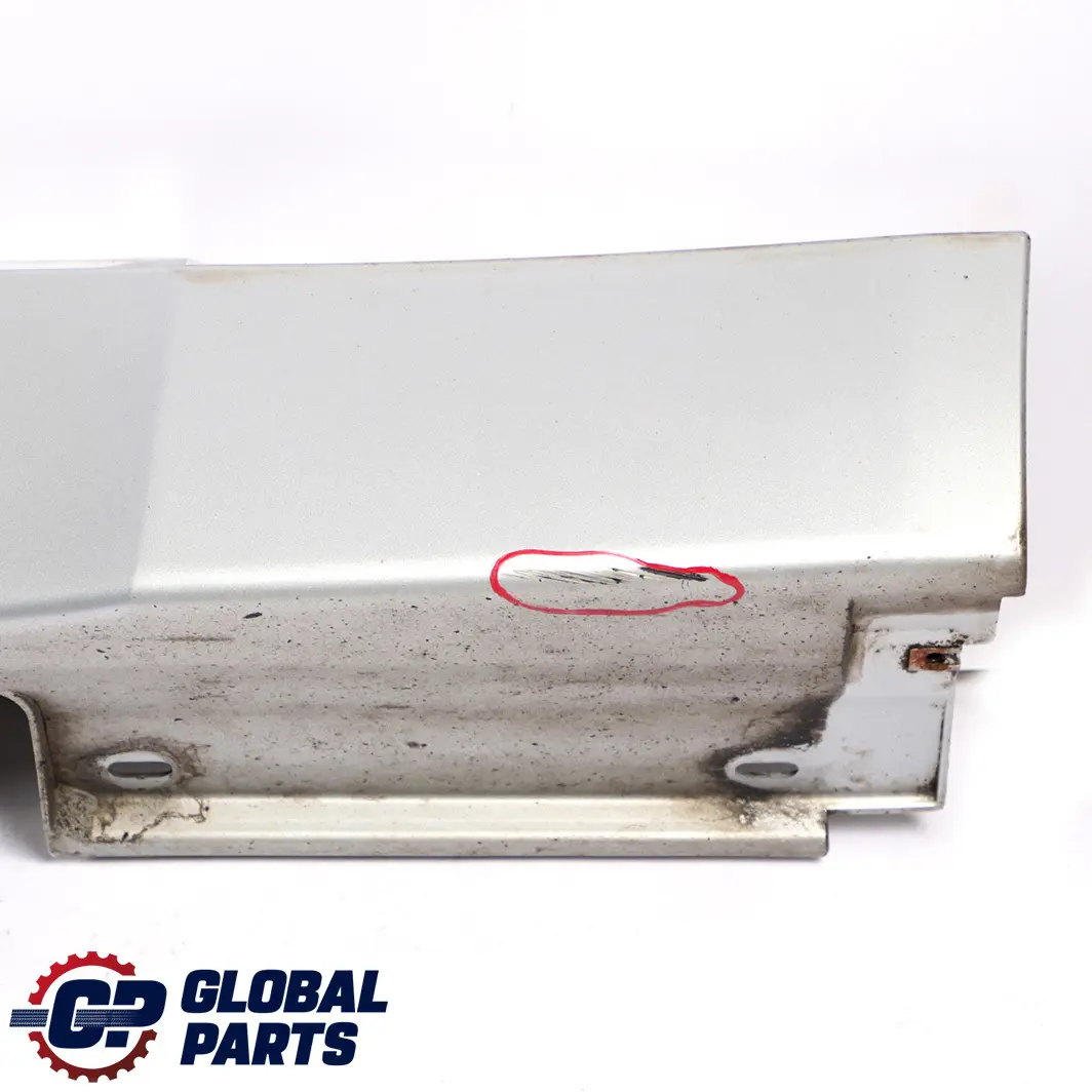 Door Sill Side Cover Skirt Right O/S Titansilber Silver 354 to BMW 5 E60 E61 with Part number 0150278 BMW 5 E60 E61 Door Sill Side Cover Skirt Right O/S Titansilber Silver 354 - SKU P0150278-TS3 - Part number 0150278