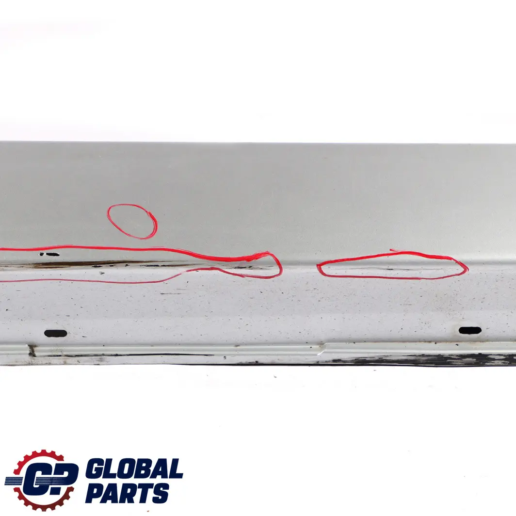 BMW 5 E60 E61 Door Sill Side Cover Skirt Right O/S Titansilber Silver 354 - SKU P0150278-TS3 - Part number 0150278