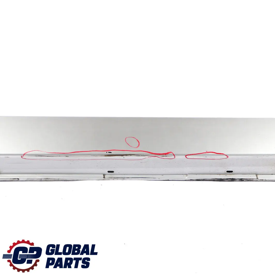 Door Sill Side Cover Skirt Right O/S Titansilber Silver 354 to BMW 5 E60 E61 with Part number 0150278 BMW 5 E60 E61 Door Sill Side Cover Skirt Right O/S Titansilber Silver 354 - SKU P0150278-TS3 - Part number 0150278