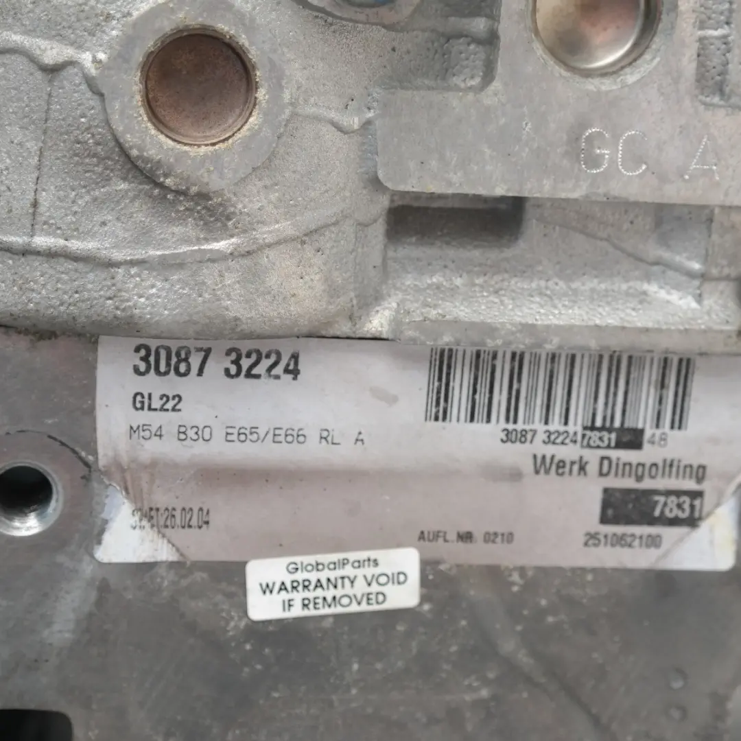 Moteur Complet 530i M54 306S3 Petrol 231CV 159 000km, GARANTIE BMW E60 - SKU p0153300-1 - Numéro de pièce 0153300
