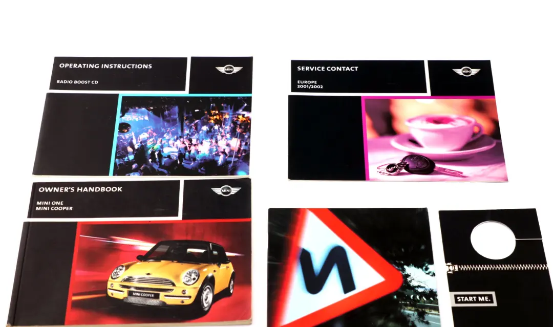 BMW Mini Cooper R50 Service Booklet Owner's Handbook Set Pouch Case Wallet - SKU P0156067 - Part number 0156067