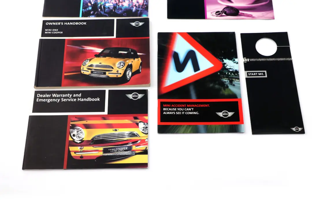 BMW Mini Cooper R50 Service Booklet Owner's Handbook Set Pouch Case Wallet - SKU P0156067 - Part number 0156067