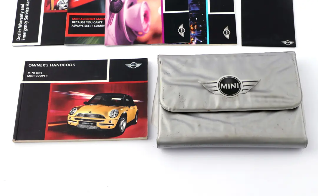 BMW Mini Cooper R50 Service Booklet Owner's Handbook Set Pouch Case Wallet - SKU P0156067 - Part number 0156067