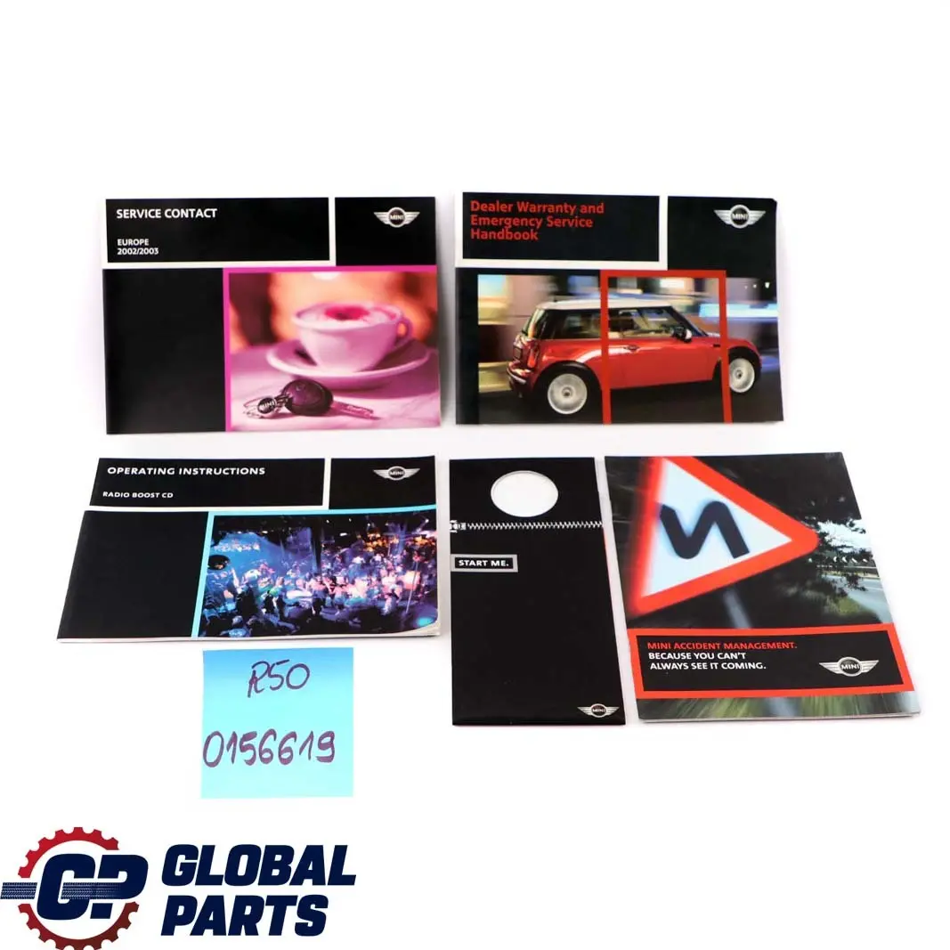 BMW Mini Cooper R50 R53 Operating Instructions Radio Book Set - SKU P0156619 - Part number 0156619