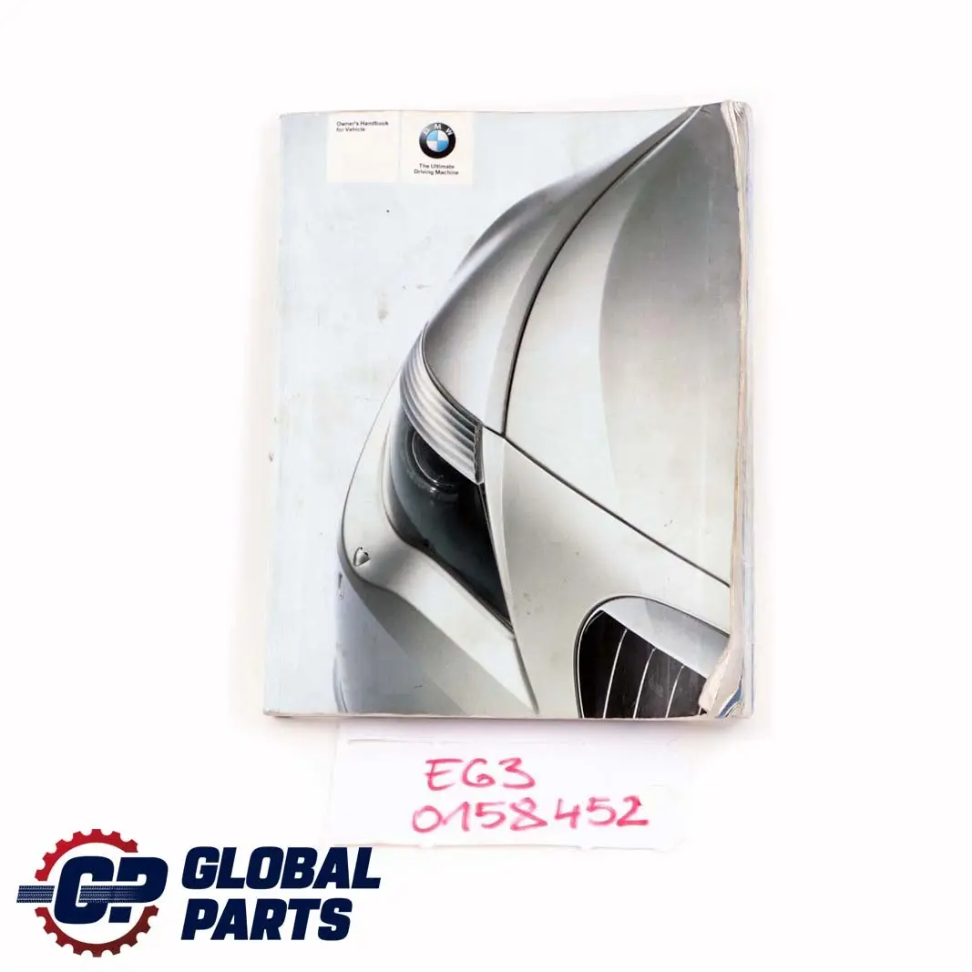 Owner's Handbook Manual Book to BMW 6 Series E63 E64 with Part number 0158452 BMW 6 Series E63 E64 Owner's Handbook Manual Book - SKU P0158452 - Part number 0158452