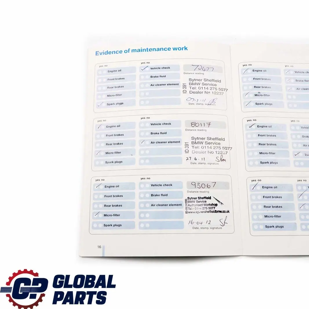 BMW 5 Series E60 M5 Service Booklet Owner's Handbook Books Set Case Wallet - SKU P0159168 - Part number 0159168