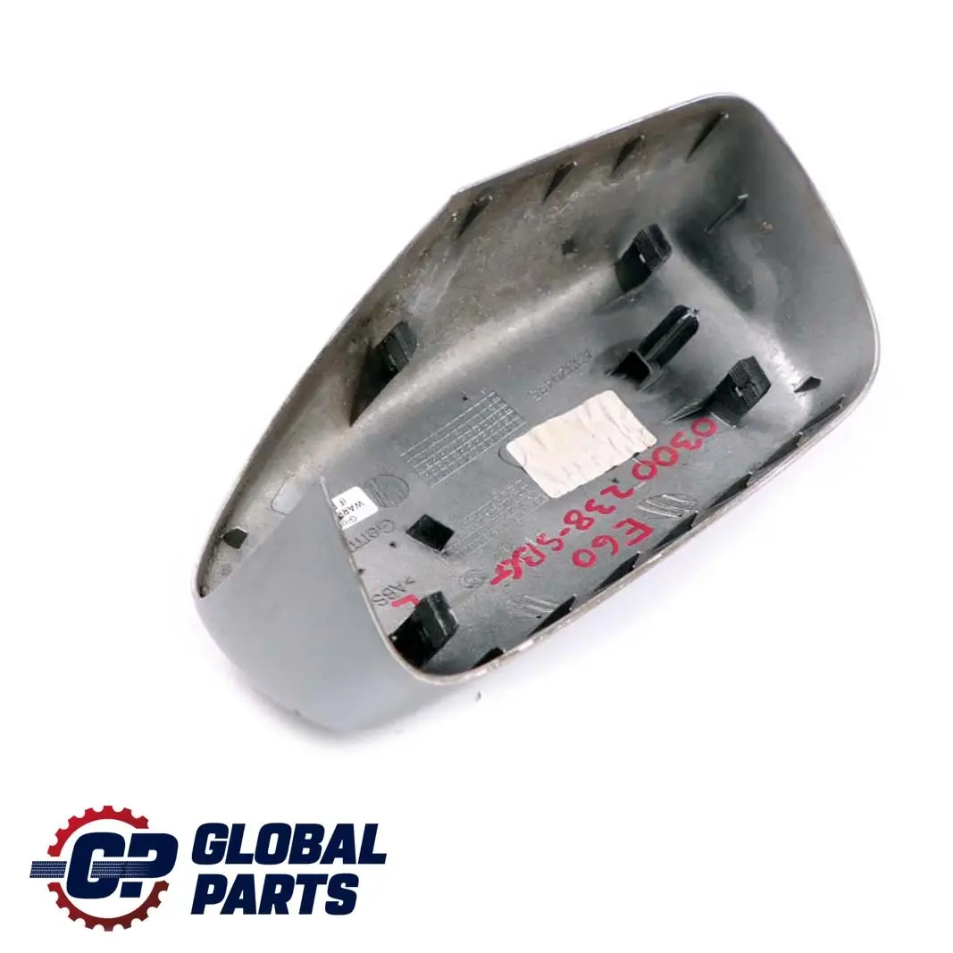 Izquierda Tapa Espejo Retrovisor Silbergrau Gris Plata A08 para BMW E60 E61 con número de pieza 0300238 BMW E60 E61 Izquierda Tapa Espejo Retrovisor Silbergrau Gris Plata A08 - SKU P0300238-SBG - Número de pieza 0300238