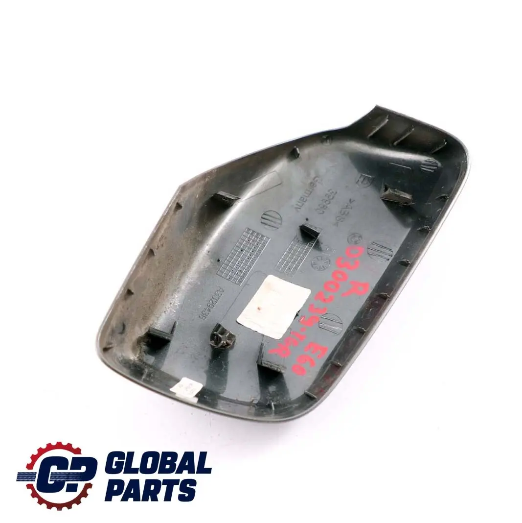 Right O/S Cover Cap Wing Mirror Titangrau Titanium Grey to BMW 5 Series E60 E61 with Part number 0300239 BMW 5 Series E60 E61 Right O/S Cover Cap Wing Mirror Titangrau Titanium Grey - SKU P0300239-TGR - Part number 0300239