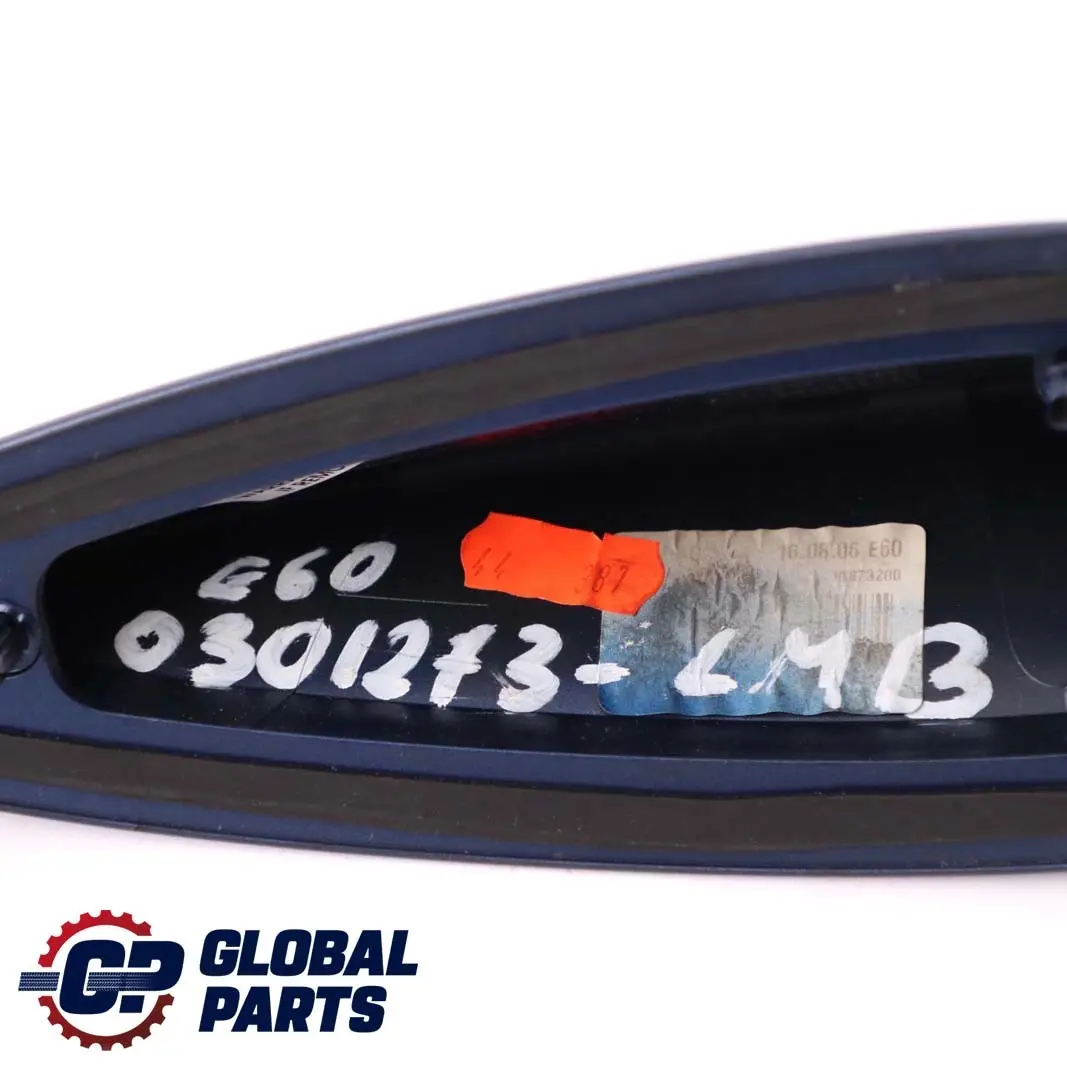 Empty Housing Roof Antenna Shark Le Mans Blau Blue Metallic to BMW 5 Series E60 with Part number 0301273 BMW 5 Series E60 Empty Housing Roof Antenna Shark Le Mans Blau Blue Metallic - SKU P0301273-LMB - Part number 0301273