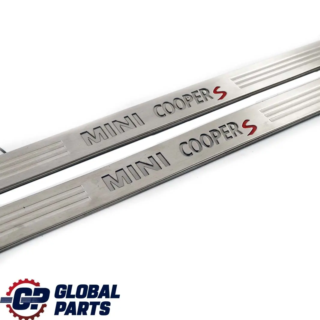 Mini Cooper S R53 R56 Left Right Illuminated Door Sill Strip Entrance Set - SKU P0302687 - Part number 0302687 0302688
