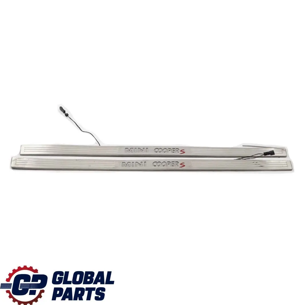 Einstiegsleiste Beleuchtet Blende Links Rechts Set für Mini Cooper S R53 R56 mit Teilenummer 0302687 0302688 Mini Cooper S R53 R56 Einstiegsleiste Beleuchtet Blende Links Rechts Set - SKU P0302687 - Teilenummer 0302687 0302688