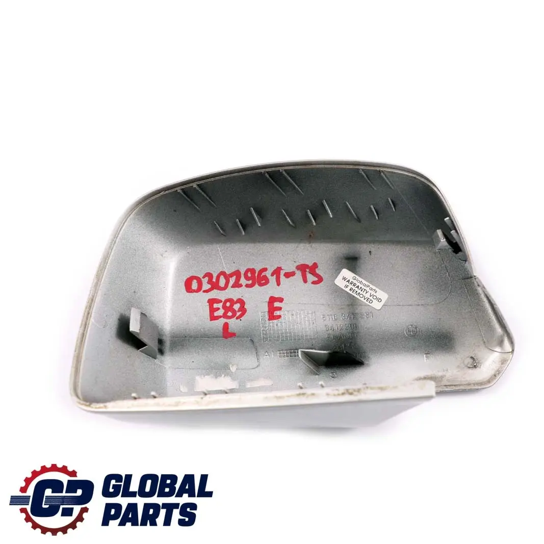 BMW X3 E83 Left Cover Cap N/S Casing Wing Mirror Titansilber Silver 354 - SKU P0302961-TS - Part number 0302961