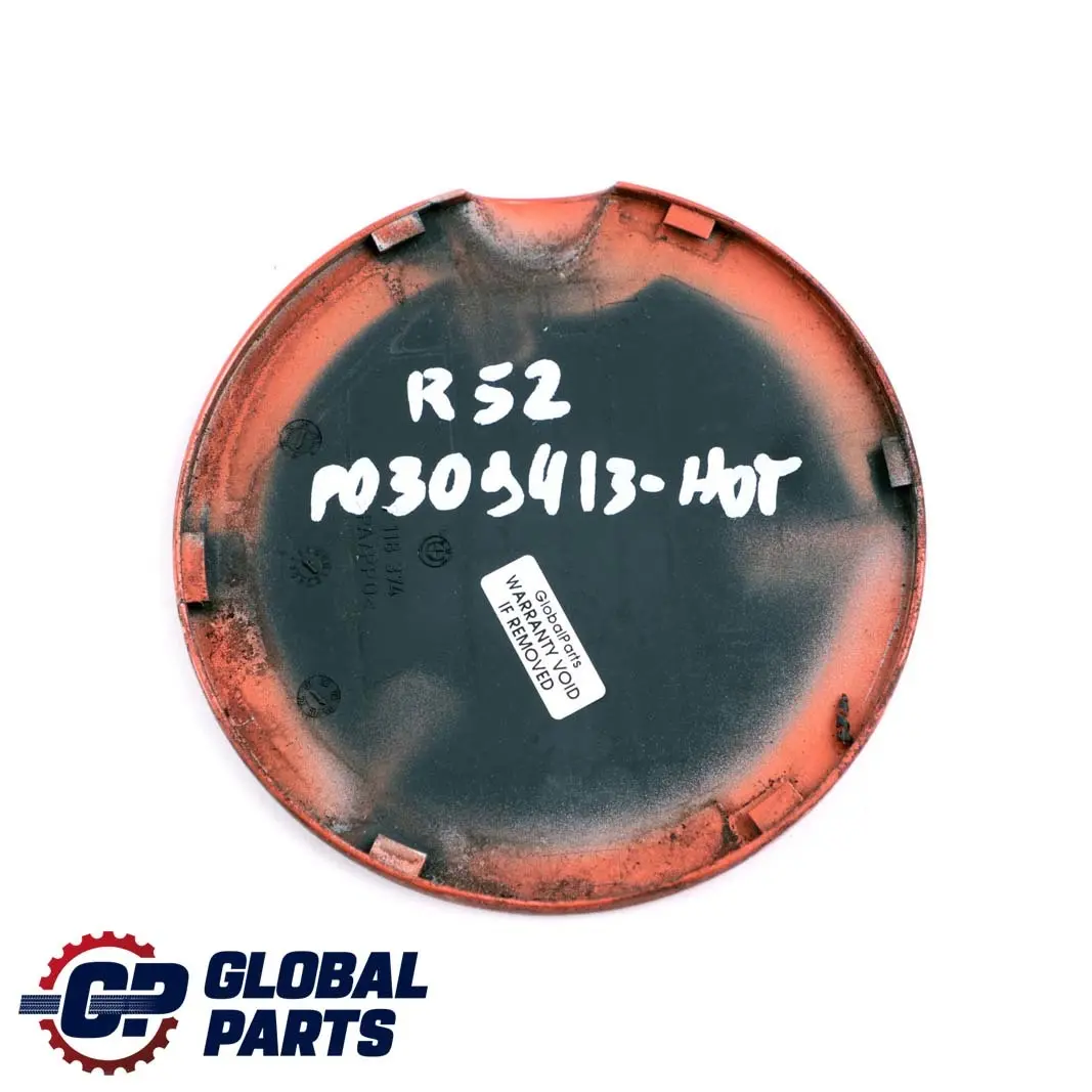 Filler In Flap Fuel Cap Cover Hot Orange A26 7118374 to Mini Cooper One Cabrio R52 with Part number 0309413 Mini Cooper One Cabrio R52 Filler In Flap Fuel Cap Cover Hot Orange A26 7118374 - SKU P0309413-HOT - Part number 0309413