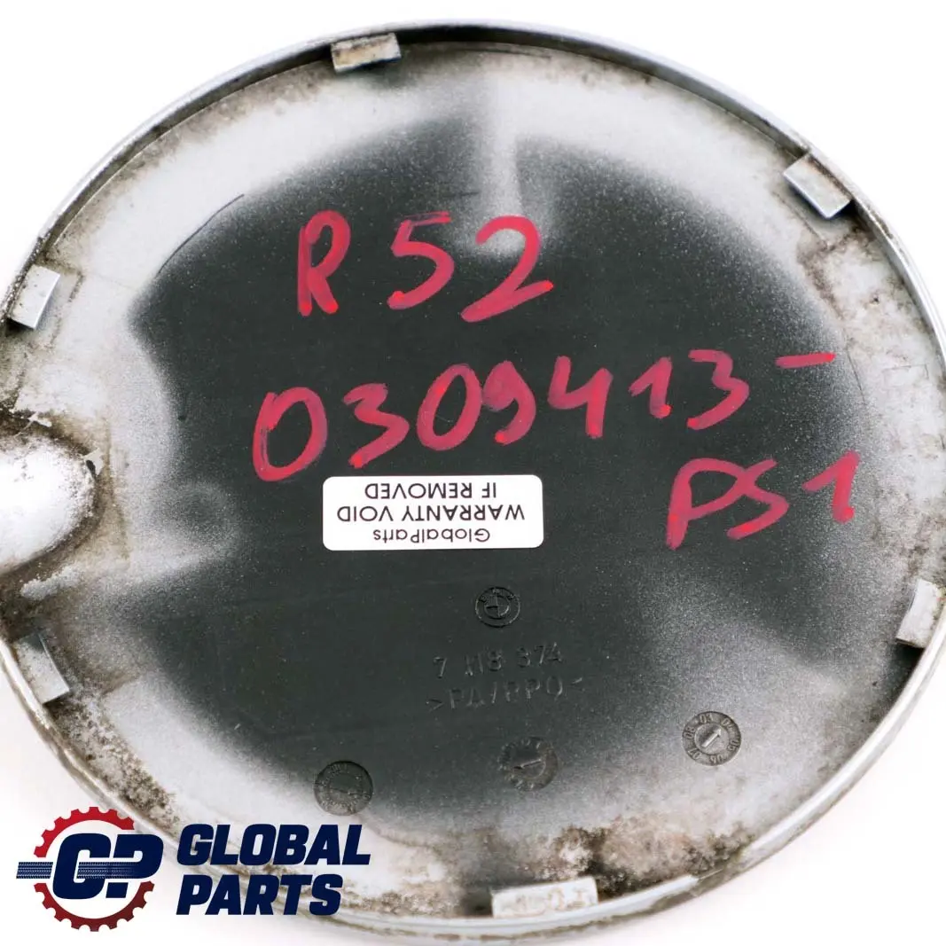 £BMW Mini Cabrio R52 1 Filler In Flap Fuel Cap Cover Pure Silver 900 7118374 to with Part number 0309413 £BMW Mini Cabrio R52 1 Filler In Flap Fuel Cap Cover Pure Silver 900 7118374 - SKU P0309413-PS1 - Part number 0309413