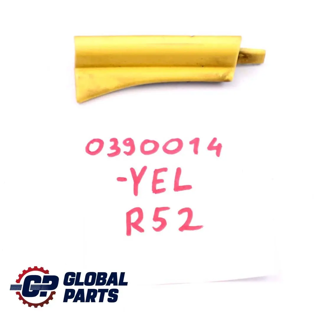 Tapa Conducto De Aire Derecho Embellecedor Amarillo Liquido 902 para Mini R52 Cabrio con número de pieza 0390014 Mini R52 Cabrio Tapa Conducto De Aire Derecho Embellecedor Amarillo Liquido 902 - SKU P0390014-YEL - Número de pieza 0390014