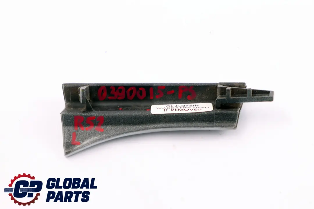 Abdeckung Scharnier Links Pure Silver Silber 7156567 für BMW Mini Cooper R52 mit Teilenummer 0390015 BMW Mini Cooper R52 Abdeckung Scharnier Links Pure Silver Silber 7156567 - SKU P0390015-PS - Teilenummer 0390015