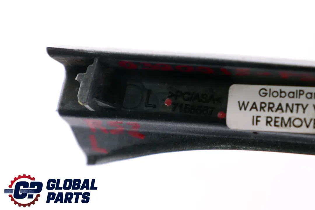 BMW Mini Cooper R52 Abdeckung Scharnier Links Pure Silver Silber 7156567 - SKU P0390015-PS - Teilenummer 0390015