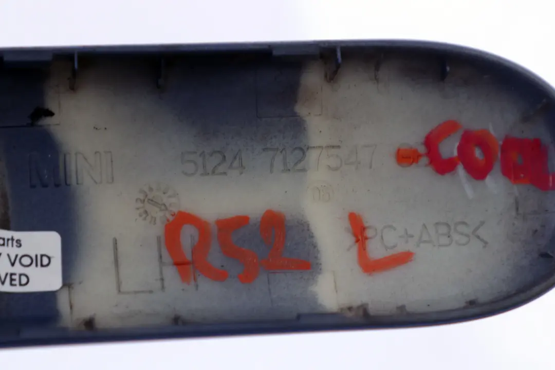 Trunk Lid Cover Hinge Left N/S Cool Blue 7127547 BMW Mini Cooper R52 Cabrio - SKU P0390077-COOL - Part number 0390077