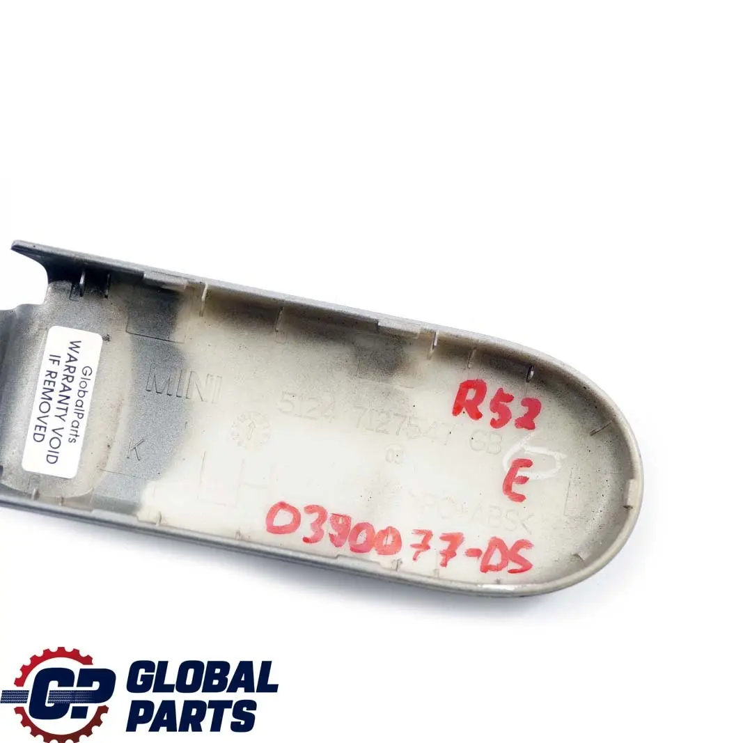 Coperchio baule Cerniera sinistra N/S Argento scuro 871 per Mini Cooper R52 Cabrio con numero di parte 0390077 Mini Cooper R52 Cabrio Coperchio baule Cerniera sinistra N/S Argento scuro 871 - SKU P0390077-DS - Numero di parte 0390077