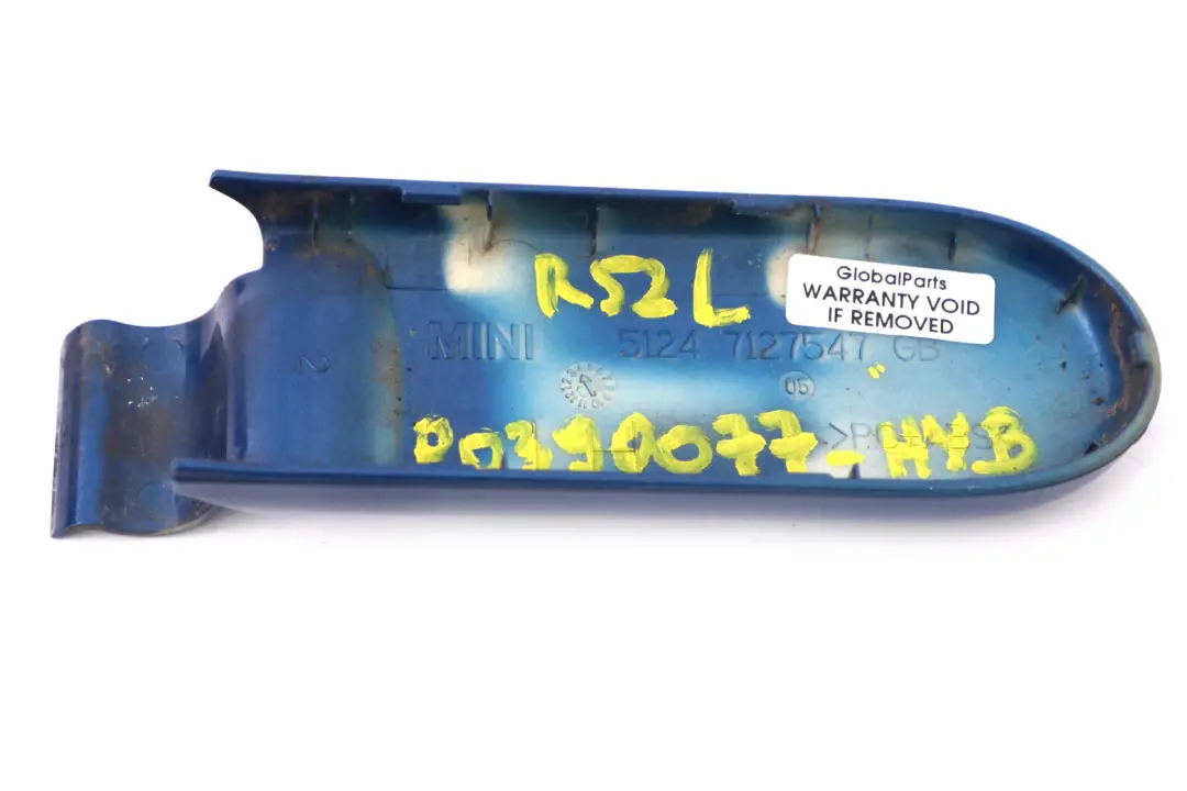 Mini Cooper R52 Cabrio Trunk Lid Cover Hinge Left N/S Hyper Blue A28 - SKU P0390077-HYB - Part number 0390077