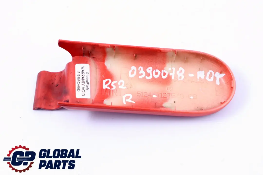 Tapa Del Maletero Bisagra Derecha Hot Orange 7127548 para Mini Cooper R52 Cabrio con número de pieza 0390078 Mini Cooper R52 Cabrio Tapa Del Maletero Bisagra Derecha Hot Orange 7127548 - SKU P0390078-HOT - Número de pieza 0390078
