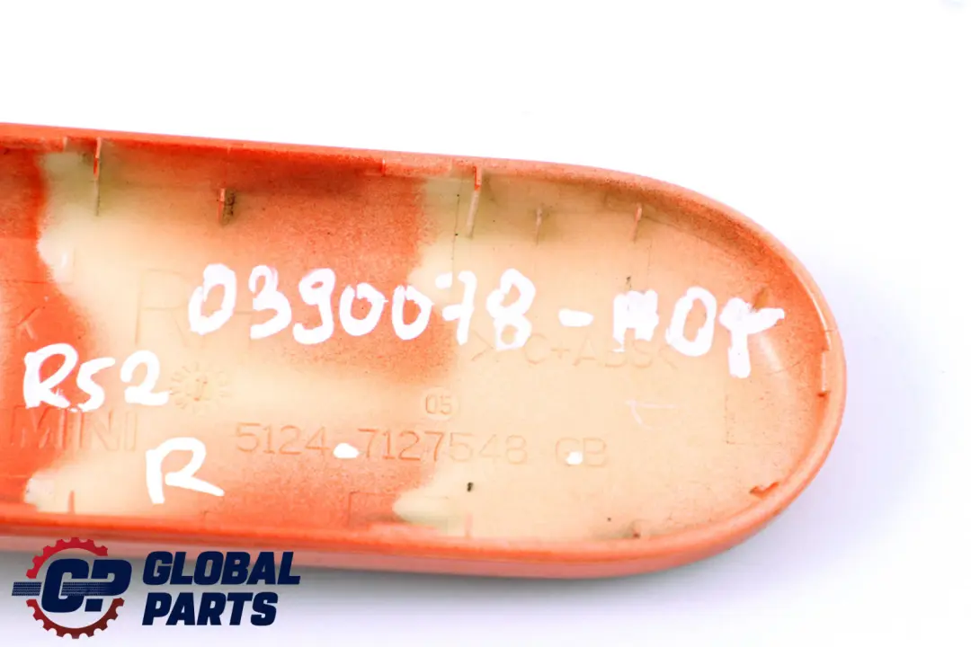 BMW Mini Cooper R52 Cabrio Abdeckung Scharnier Rechts Cool Hot Orange - SKU P0390078-HOT - Teilenummer 0390078