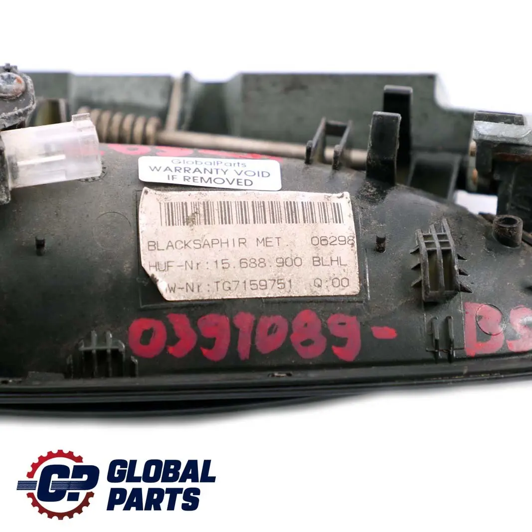 BMW E65 E66 Klamka Drzwi Lewy Tył Czarna - SKU P0391089-BS - Numer Części 0391089