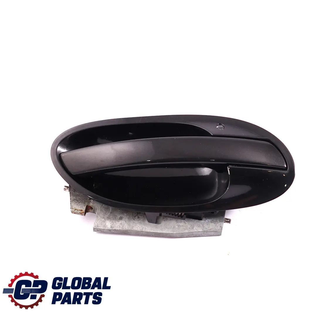 BMW E65 E66 Posteriore Maniglie Passeggero Destra Black Sapphire 475 Nero - SKU P0391091-BS - Numero di parte 0391091