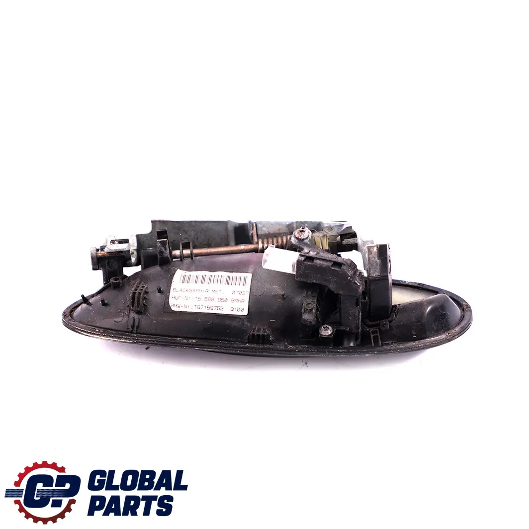 BMW E65 E66 Posteriore Maniglie Passeggero Destra Black Sapphire 475 Nero - SKU P0391091-BS - Numero di parte 0391091