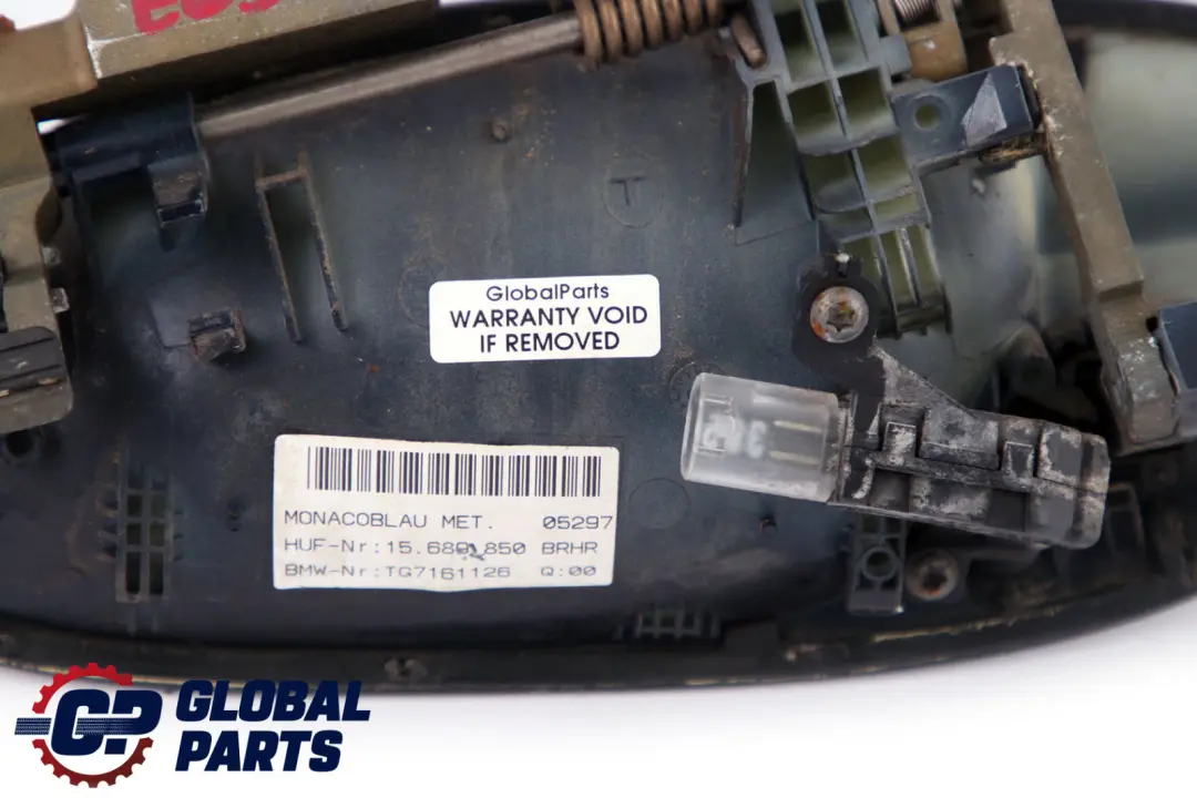 Complete Rear Right Grab Handle O/S Monacoblau Blue A35 to BMW 7 Series E65 E66 with Part number 0391091 BMW 7 Series E65 E66 Complete Rear Right Grab Handle O/S Monacoblau Blue A35 - SKU P0391091-MB - Part number 0391091