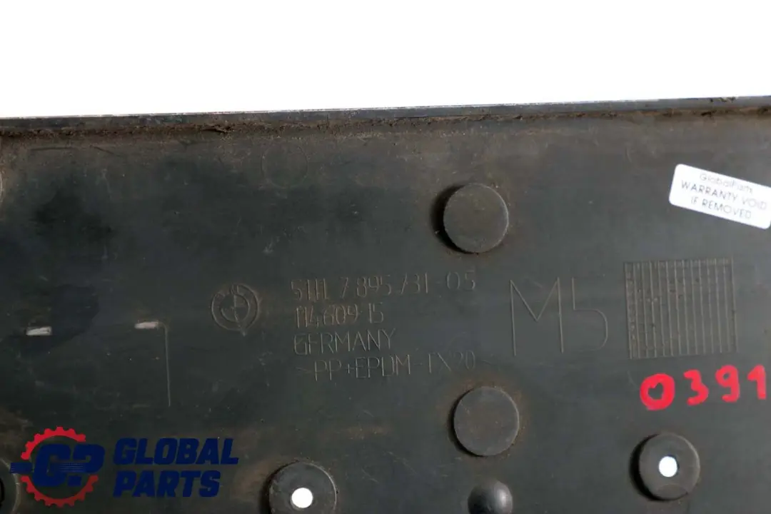 BMW 5 Series E60 E61 Licence Plate Holder Base Silbergrau Silver Grey - SKU P0391961-SBG - Part number 7895731