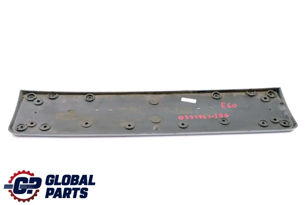 BMW 5 Series E60 E61 Licence Plate Holder Base Silbergrau Silver Grey - SKU P0391961-SBG - Part number 7895731