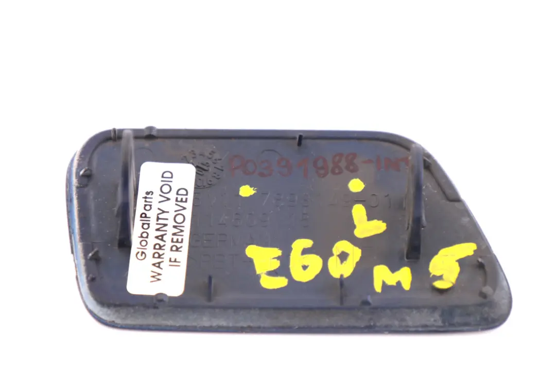 Front Bumper Flap Cover Left N/S Interlagos Blue A30 to BMW E60 M5 with Part number 7898149 BMW E60 M5 Front Bumper Flap Cover Left N/S Interlagos Blue A30 - SKU P0391988-INT - Part number 7898149