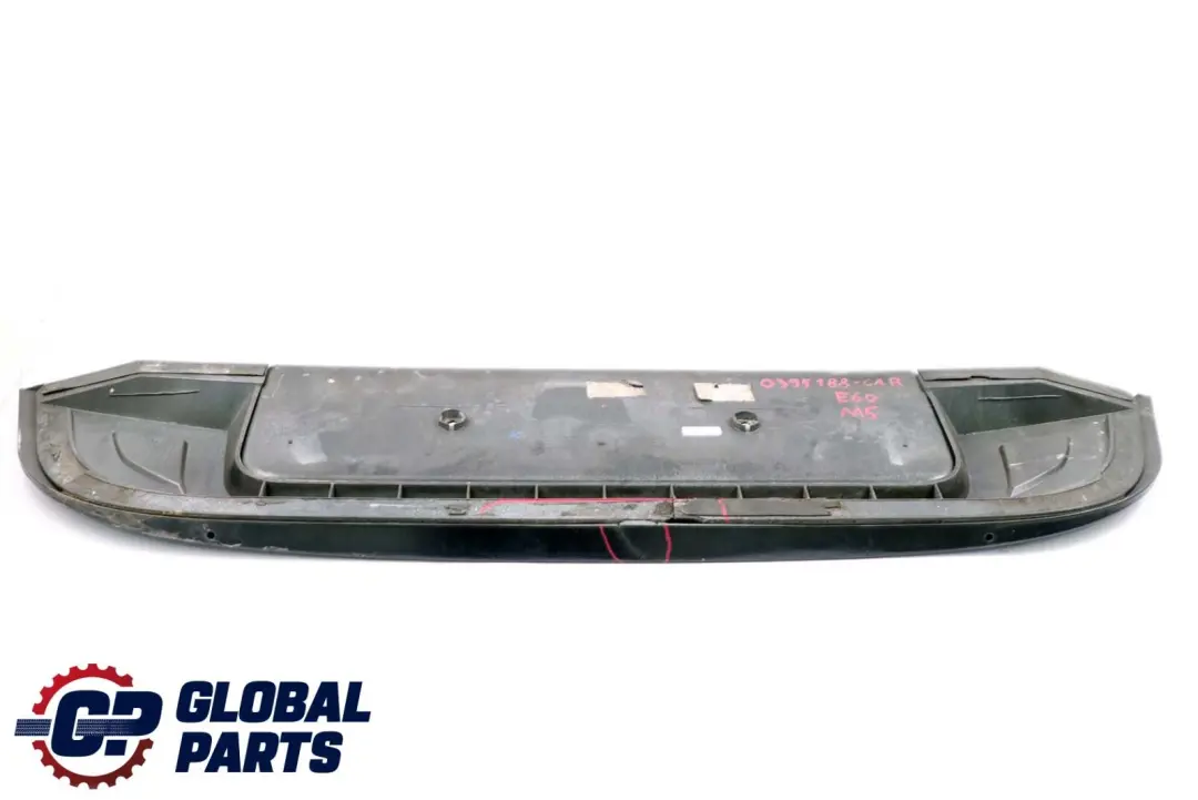 BMW 5 Series E60 M5 Boot Tailgate Finisher Trim Cover Carbonschwarz Black 416 - SKU P0395188-CAR - Part number 0395188