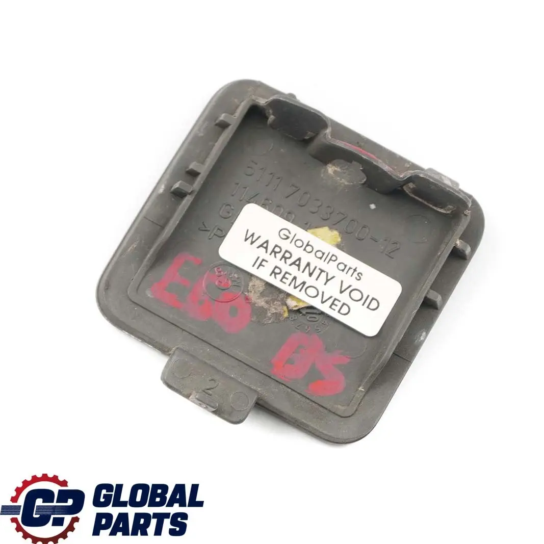 Flap Parachoques trasero De remolque Ojo Negro Zafiro 475 7896617 para BMW E60 LCI con número de pieza 0395209 BMW E60 LCI Flap Parachoques trasero De remolque Ojo Negro Zafiro 475 7896617 - SKU P0395209-BS - Número de pieza 0395209