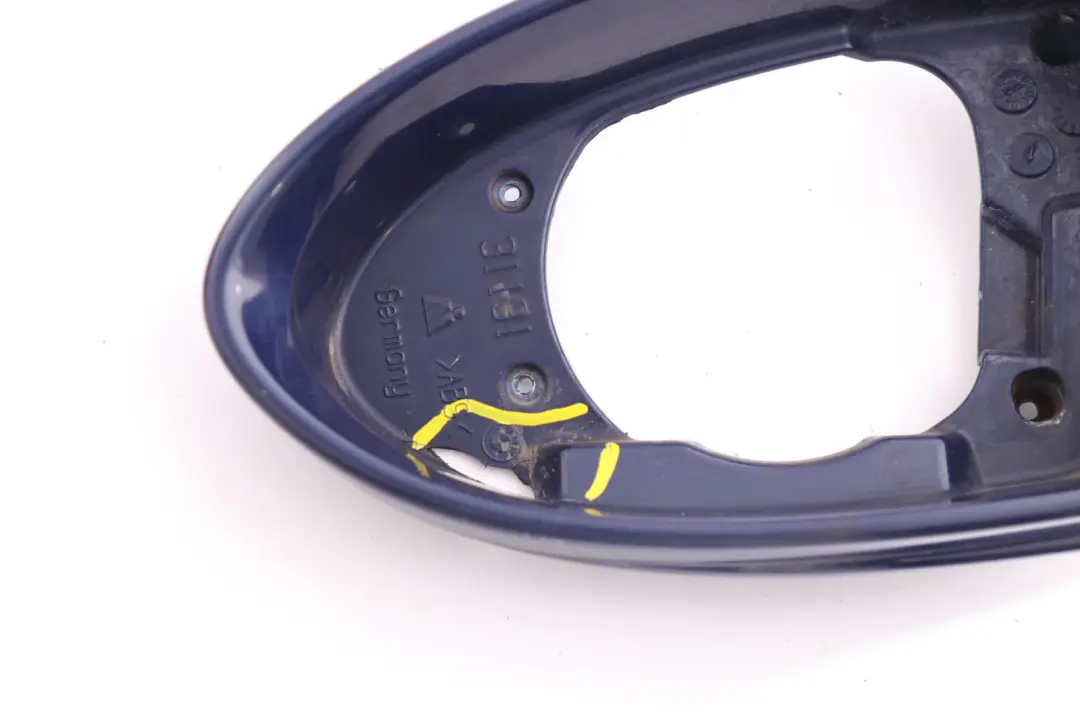 Left N/S Supporting Ring Mirror Interlagos Blue to BMW 5 6 Series E60 E63 M5 M6 with Part number 0395504 BMW 5 6 Series E60 E63 M5 M6 Left N/S Supporting Ring Mirror Interlagos Blue - SKU P0395504-INT - Part number 0395504