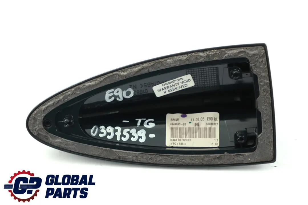 BMW 3 er E82 E90 E92 Leergehäuse Dachantenne Tiefgruen Metallic A43 6941008 - SKU P0397539-TG - Teilenummer 0397539