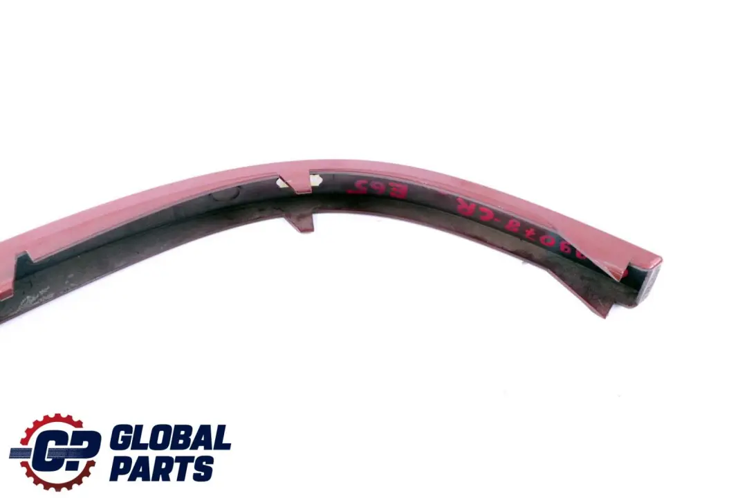 Bumper Guard Strip Rear Left N/S Chiarettorot Red Metallic to BMW 7 Series E65 E66 with Part number 0399078 BMW 7 Series E65 E66 Bumper Guard Strip Rear Left N/S Chiarettorot Red Metallic - SKU P0399078-CR - Part number 0399078