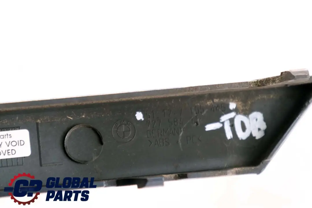 BMW 7er E65 E66 Baguette Pare-Chocs Arrière Gauche Bleu Toledo Métallisé - SKU P0399078-TDB - Numéro de pièce 0399078