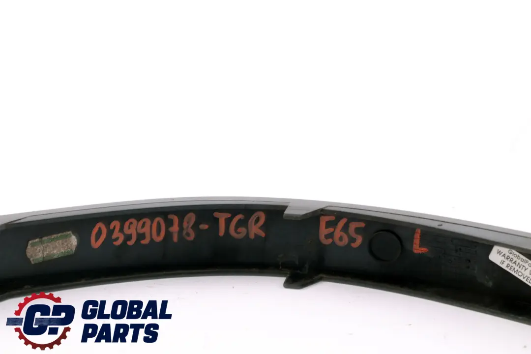 BMW 7 er E65 E66 Stoßstangenschutzleiste Hinten Links Titangrau II Grau - SKU P0399078-TGR - Teilenummer 0399078