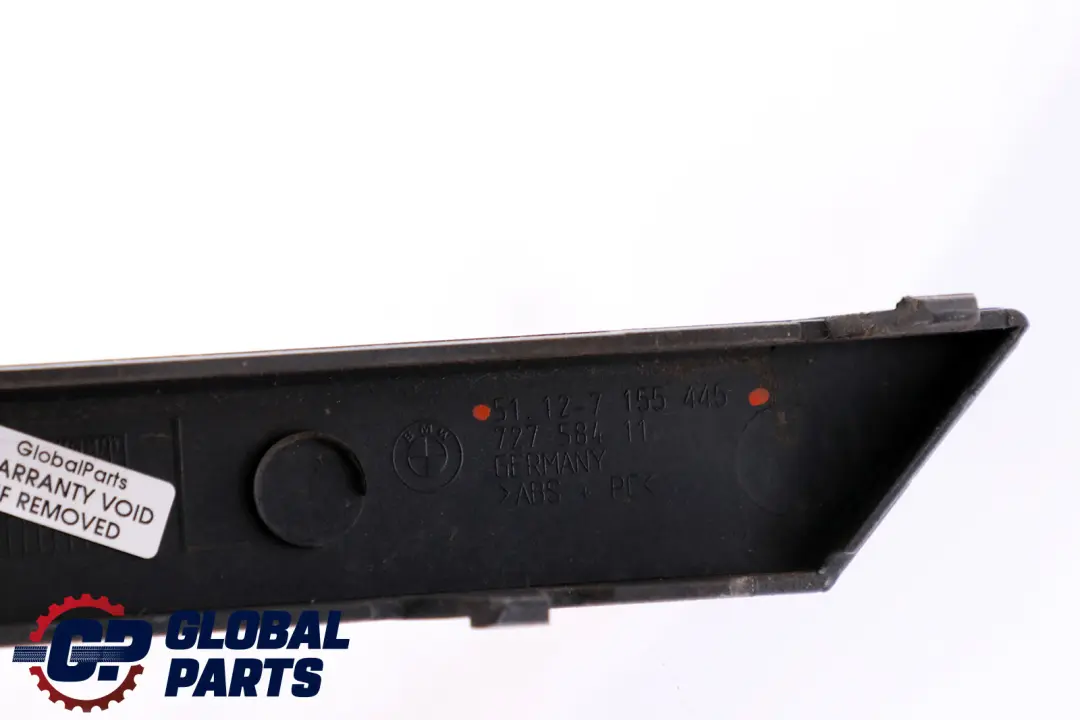 BMW 7 Series E65 E66 Bumper Guard Strip Rear Left N/S Titangrau II Metallic - SKU P0399078-TGR - Part number 0399078