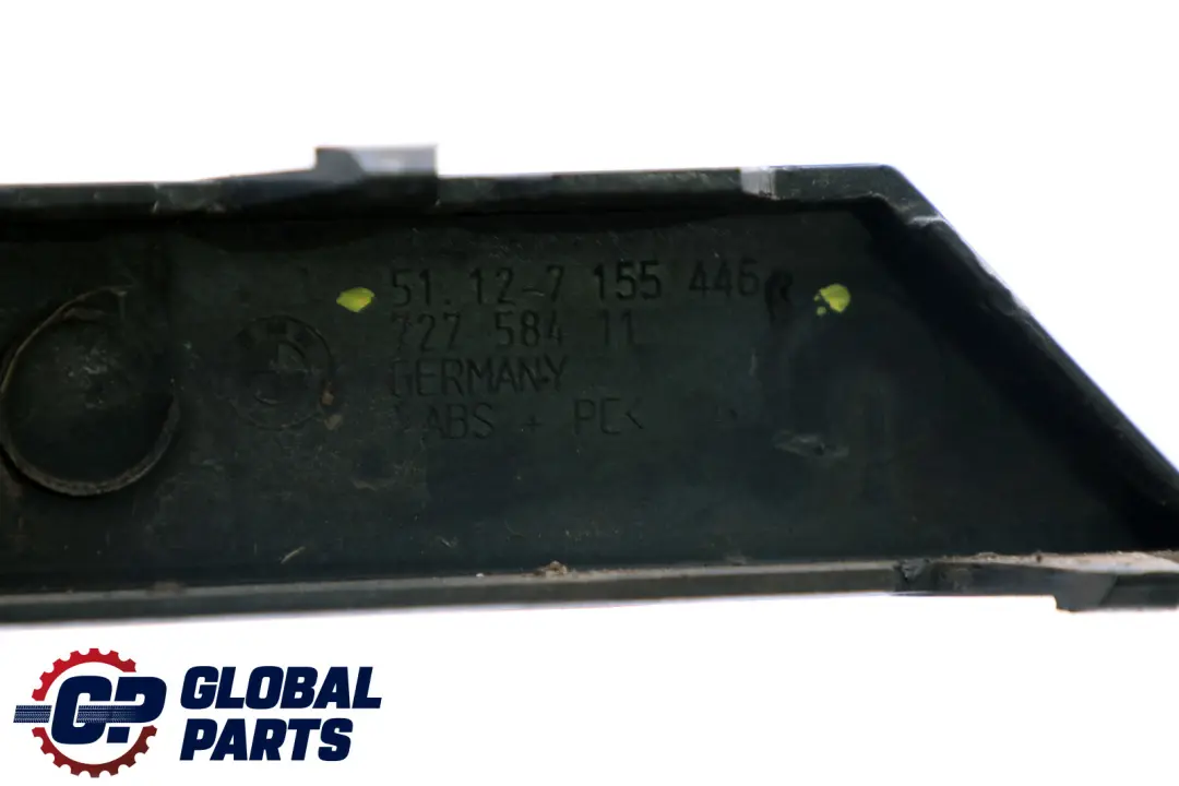 BMW 7 Series E65 E66 Bumper Guard Strip Rear Right O/S Black Sapphire Metallic - SKU P0399079-BS - Part number 0399079