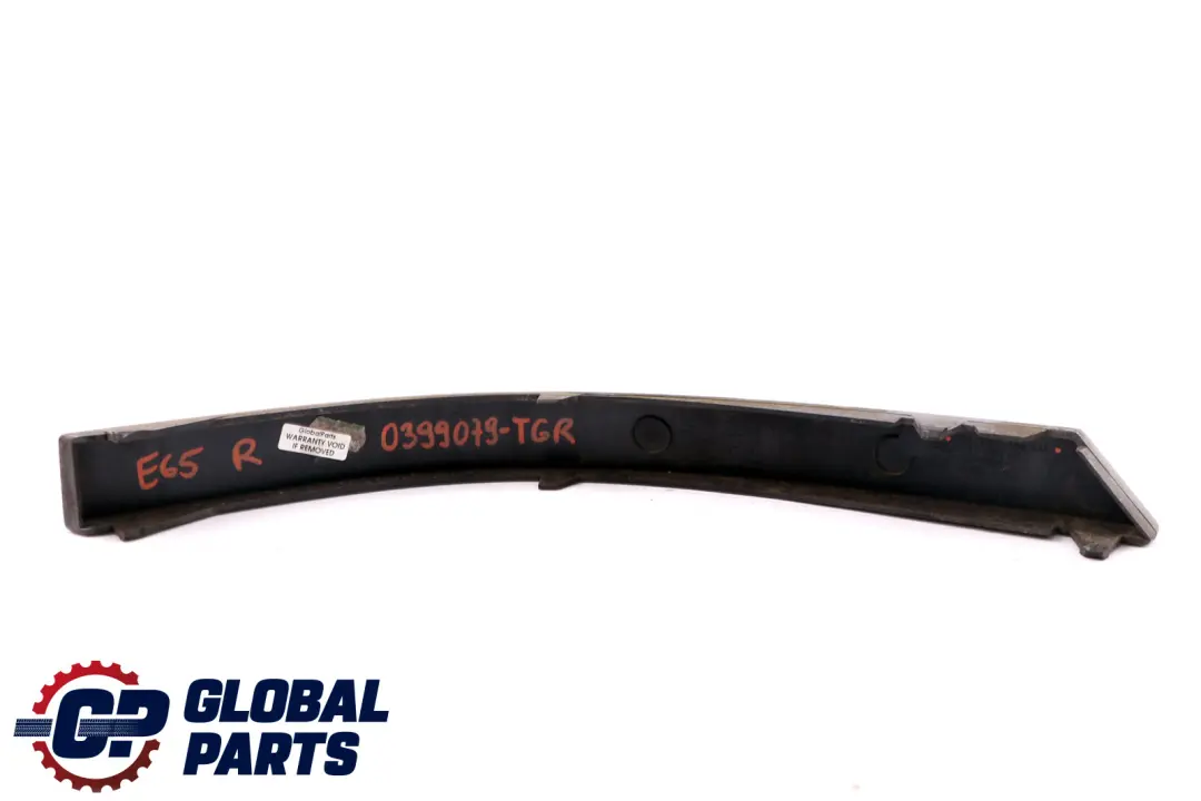 Bumper Guard Strip Rear Right O/S Titangrau II Metallic to BMW 7 Series E65 E66 with Part number 0399079 BMW 7 Series E65 E66 Bumper Guard Strip Rear Right O/S Titangrau II Metallic - SKU P0399079-TGR - Part number 0399079