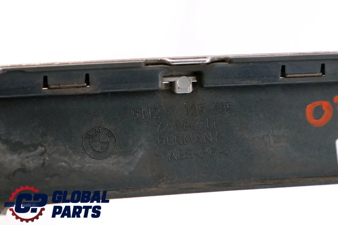 BMW 7 er E65 E66 Stoßstangenschutzleiste Links Hinten Titangrau II Grau - SKU P0399082-TGR - Teilenummer 0399082