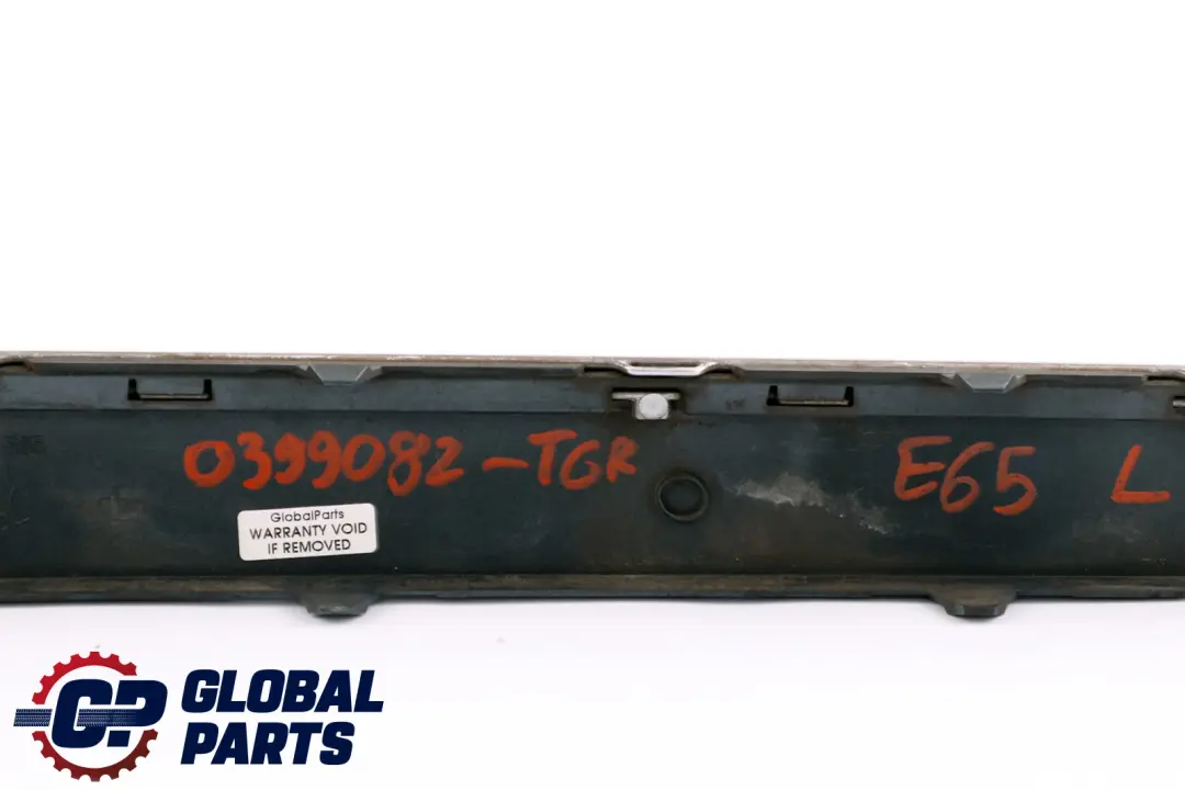 Bumper Strip Guard Rear Left N/S Titangrau II Metallic to BMW 7 Series E65 E66 with Part number 0399082 BMW 7 Series E65 E66 Bumper Strip Guard Rear Left N/S Titangrau II Metallic - SKU P0399082-TGR - Part number 0399082